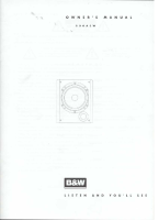 Bowers & Wilkins 800-ASW-Owner-Manual